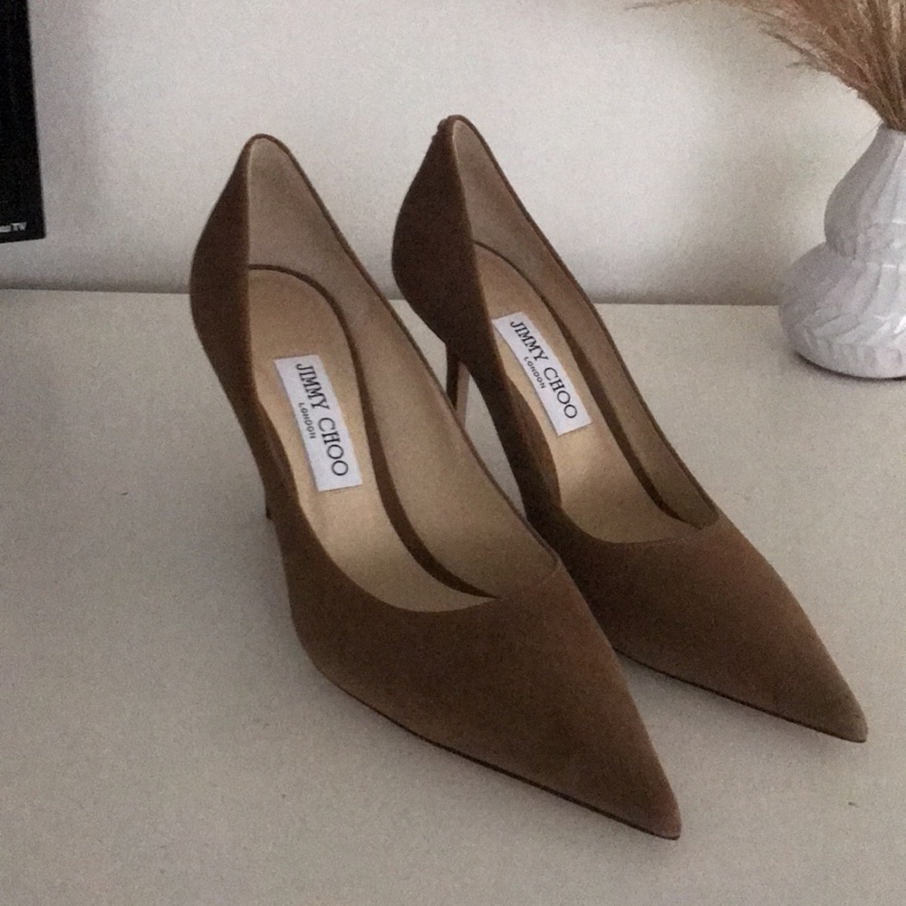 New this season love 85 suede jimmy choo pumps